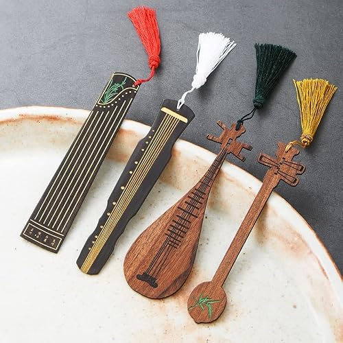 Painted Musical Instrument Bookmark Gift Set Literary Business Custom Engraving