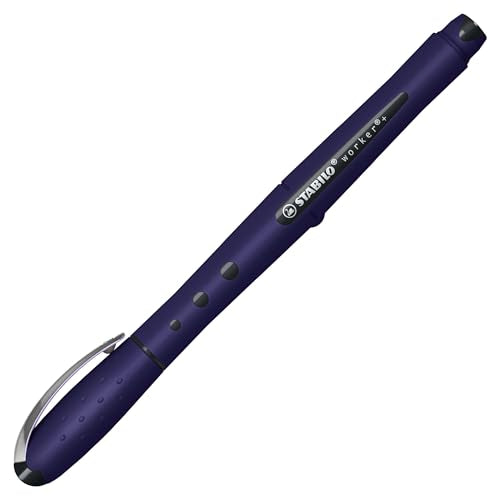STABILO worker+ NatureCOLORS Wildflower - Rollerball - Pack of 10 - Prussian Blue