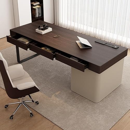LINKIO Home Office Desks Solid Wood Desk Behind Sofa Home Boss Desk Study Computer Desk Computer Table Desk(200x70x75cm)