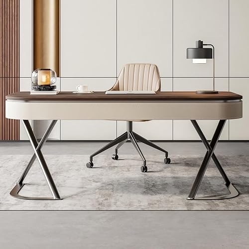 XIXSERTHIA Computer Desk Solid Wood Desk Modern Minimalist Home Living Room Study Desk Bedroom Computer Desk Study Writing Desk Office Desk Office Desks(180 * 70 * 75cm)