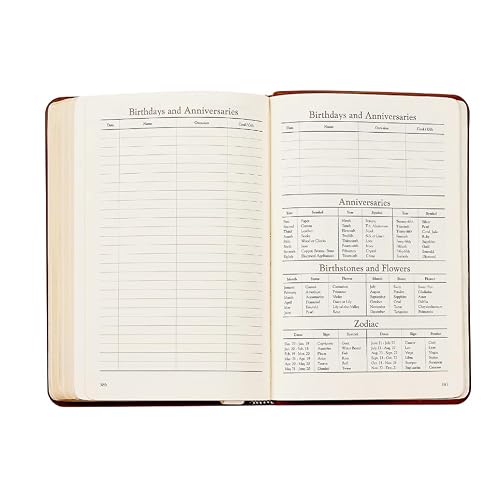 Graphic Image 2027 Daily Journal - Pebble Grain Leather Bound - USA
