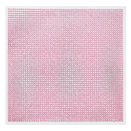 Recollections Pink Bling Sticker Sheet – 10" x 10" Adhesive Gem Sheets for Crafts, Scrapbooking & DIY Projects, 12 Pack