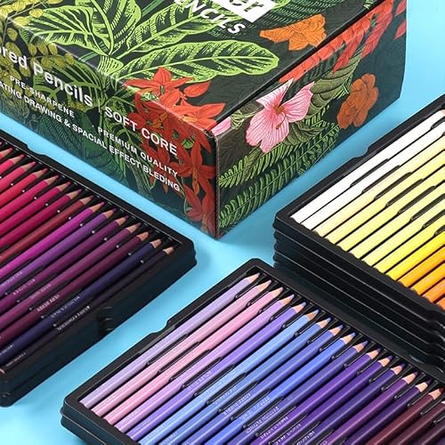 ZYQHMY Colors Professional Oil Color Pencils Set Sketch Coloured Colored Pencil For Draw Coloring School Art Supplies