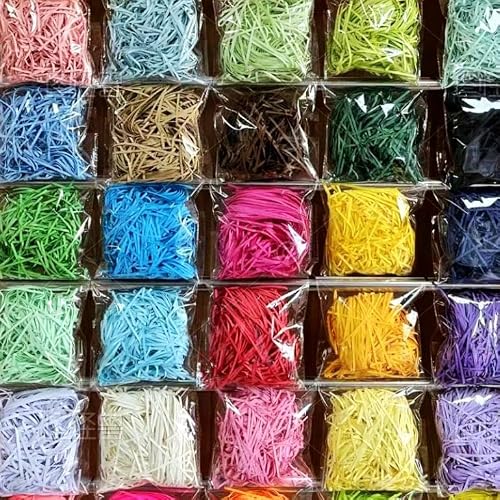 ETAZMDITE Shredded Paper for Gift Boxes, Glitter Shredded Tissue Paper Crinkle Cut Gift Filler Lightweight Multicolor 160-500g(Black,500g)