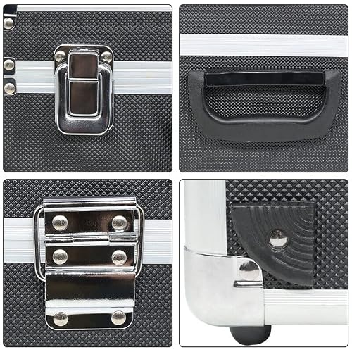 Microscope Accessories Kit Metal Suitcase for Zoom Microscope 35x24x18cm Aluminum Alloy Box Large Size Microscope Slides