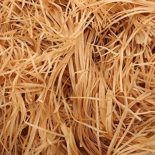 ETAZMDITE Shredded Paper for Gift Boxes, Glitter Shredded Tissue Paper Crinkle Cut Gift Filler Lightweight Multicolor 160-500g(Khaki,160g)