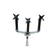 Mount-It! MI-55111 3 Height Adjustable, Articulating, Full Motion Arms Desk Mount for LCD, LED, Samsung, Sony, LG, KFDtech, HP, Phillips, ViewSonic, Panasonic, Element, Vizio, 13, 20, 24, 27, Computer Monitor Display Screens, VESA 75x75 100x100