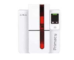 Evolis, Primacy Dual Sided Printer With Lcd Screen, Red Trim
