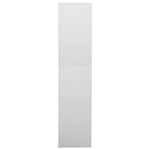 ZQQLVOO Modern Style Steel Storage Cabinet, Light Gray 35.4"x15.7"x70.9