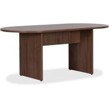 Lorell 69988 Essentials Conference Table, Walnut Laminate