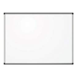 U Brands Magnetic Dry Erase Board, 35 x 47 Inches, Silver Aluminum PINIT Frame, Marker Included (2807U00-01)