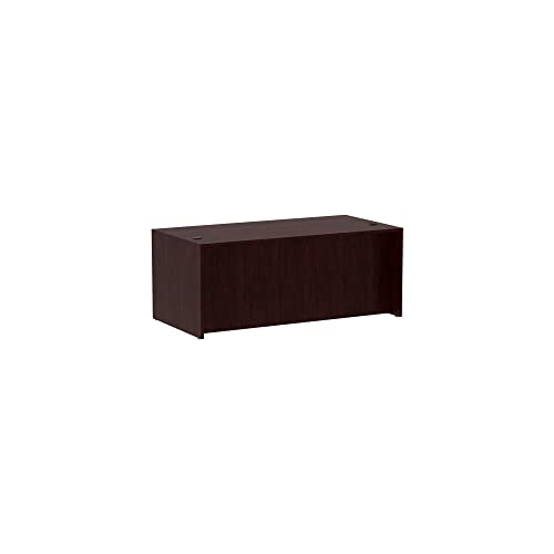 Alera Valencia Series Straight Front Desk Shell - Mahogany