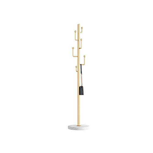 BinOxy Freestanding Marble Coat Rack - Gold Color
