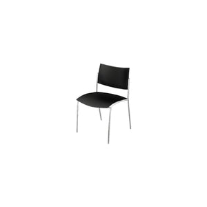 Mayline ESC2B Escalate Stacking Chair, Black, 4 Chairs/Carton