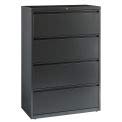 Hirsh Industries Lateral File Cabinet, 4 Drawers, Charcoal, 36" x 18.62" x 52.5