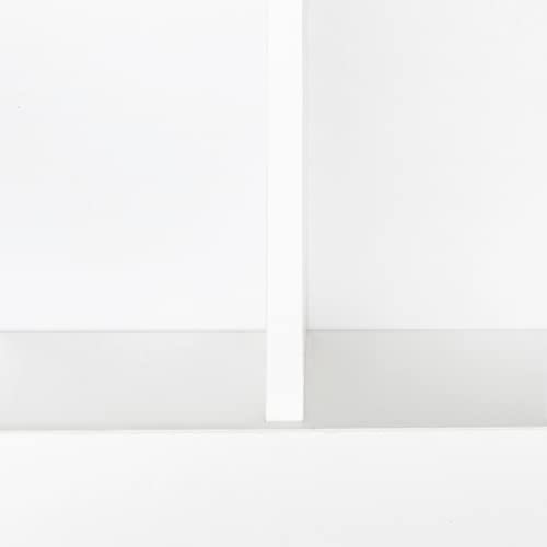Generic Home Office Computer Desk with Hutch, Antiqued White Finish