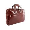 Bosca Men's Single Gusset Stringer Bag Dark Brown One Size