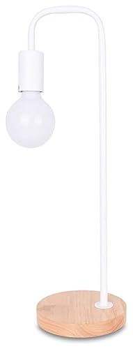 MaGiLL Multifunction Nordic Style Iron Desk Lamp E27*1 for Office and Bedroom (Blanc)