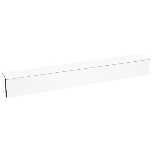 BOX USA BMLR3644 Corrugated Mailers, 36" x 4" x 4" White (Pack of 50)