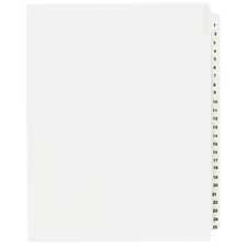 Avery Standard Collated Legal Dividers Avery Style, Letter Size, 526-550 Tab Set (82300)