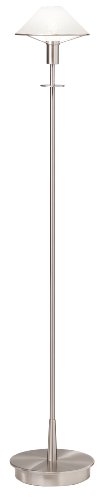 Holtkoetter 6515 SN SW Halogen Floor Lamp, Satin Nickel, 8" x 7.25" x 45", Nickel
