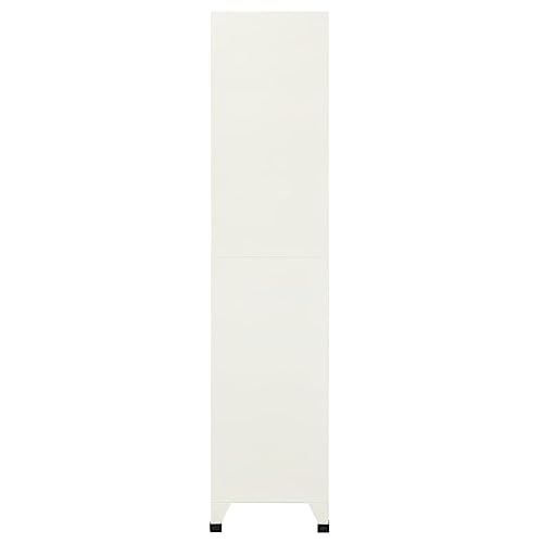 GOLINPEILO 18-Door Metal Locker Cabinet - 70.9" Tall, Gray/Blue