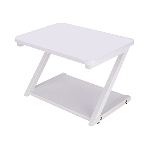 YUEYOULII Desktop Printer Stand Printer Stand with Storage Desktop Multifunctional Copier Scanner Shelf for Desktop Organizer Storage Rack Double-Layer Bracket Printer Desk Stand (Color : White)