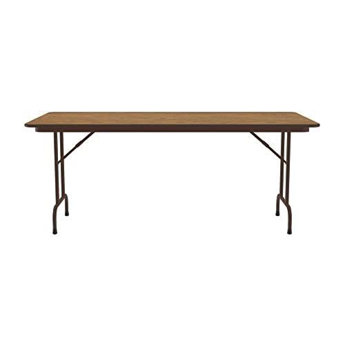 Correll Rectangular TFL Commercial Folding Table, 36"x96", Medium Oak