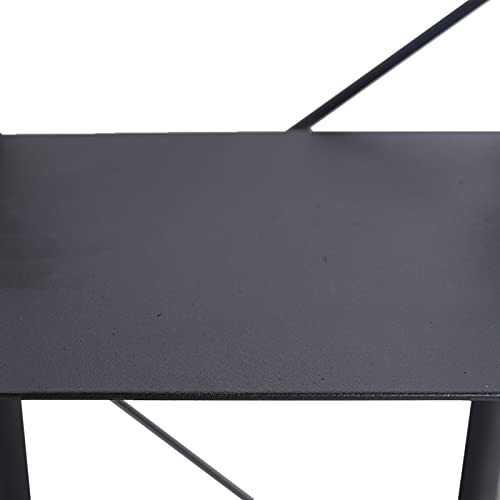 TBVECHI Black Wrought Iron Podium - Durable Metal Wood Lectern - 21.65 x 16.54inch