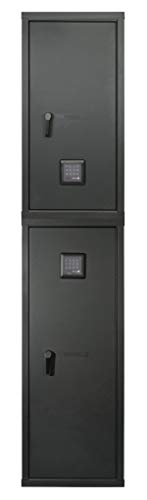 Secure It Gun Storage Agile Ultralight Gun Safe: Model 40 - Holds 6 Rifles and uses CradleGrid Tech, Stack on Agile Units, Heavy Duty Guns Safe with Keypad Control Safely Stores Guns, Easy Assembly