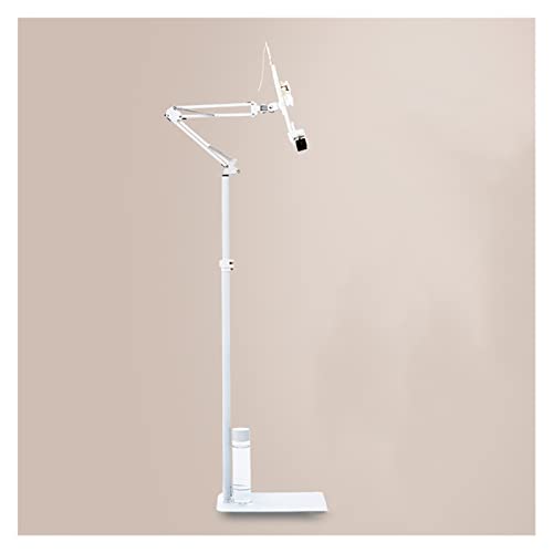 MESURG Adjustable Reading Book Floor Bracket Long Arm Table Bed Reading Book Stand Multi Angle Rotation Adjustable Reading Book Floor Holder,Heavy Duty Floor Multi-Function Bookstand (Size : No lamp)
