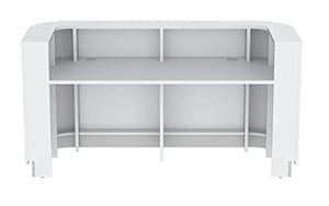 KANSOLE Modern White Reception Desk