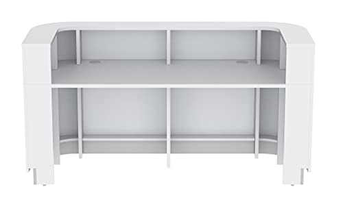 KANSOLE Modern White Reception Desk