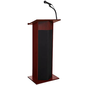 OEF Furnishings Power Plus Lectern, Mahogany