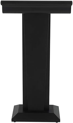SMuCkS Wood Podium Lectern Portable Floor Sound Lectern - Gold, Size Black