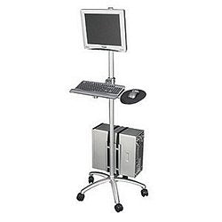 Ziotek Aluminum Mobile Computer Workstation Cart II ZT1110404