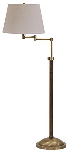 House of Troy R401-AB Richmond Swing Arm Floor Lamp, Antique Brass
