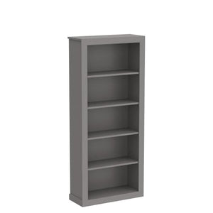 Edenbrook Sumac Bookcase, 5-Shelf Charcoal Organizer for Bedroom or Home Office