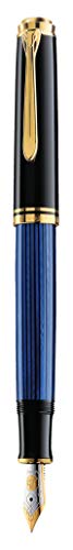 Pelikan M400 Fountain Pen, Black/Blue Fine (994939)