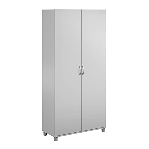 Pemberly Row 36" Utility Storage Cabinet in Dove Gray