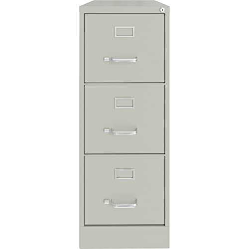 Lorell Fortress Vertical File Cabinet, Gray