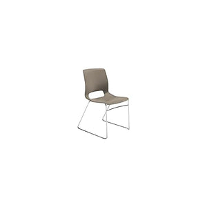 HON Motivate Seating High-Density Stacking Chair, Shadow/Chrome, 4/Carton