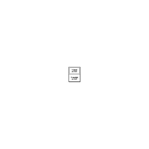 Avery Shipping Label with Paper Receipt, Laser, TrueBlock Technology, White, 25 Sheets (5327)