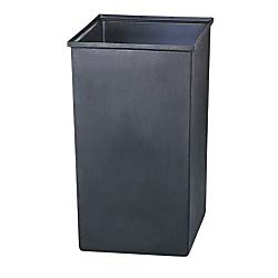 Safco Products 36 Gallon Plastic Liner 9669, for use with Safco Push Top Receptacle, 36-Gallon Capacity, Black