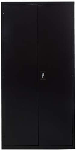 Lorell LLR41308 Fortress Series Storage Cabinets, Black