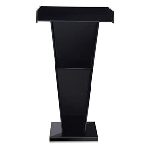 None Lectern Podium Stand, Black School Classroom Teacher's Desk