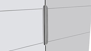 Hayes Modern 2 Door Storage Cabinet with Glass Doors - White