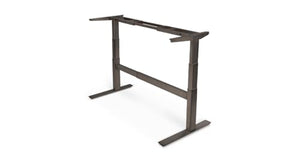 UPLIFTDESK 2-Leg V2-Commercial C-Frame Height Adjustable Standing Desk Frame (Industrial Style) - No Desktop, Advanced Memory Keypad, Free Wire Tray