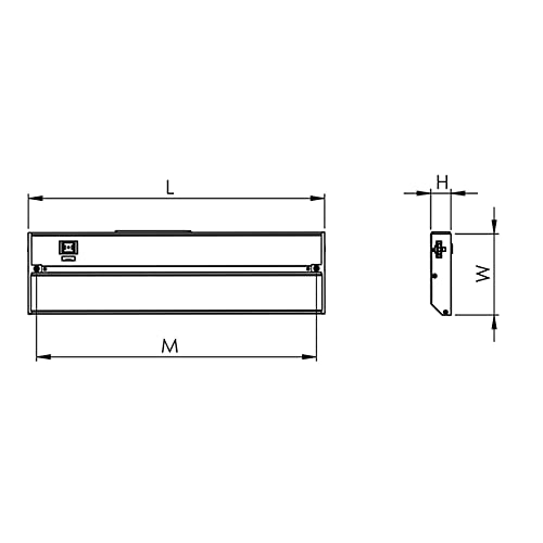 Lighting by AFX Noble Pro 32" Oil-Rubbed Bronze LED Under Cabinet Light