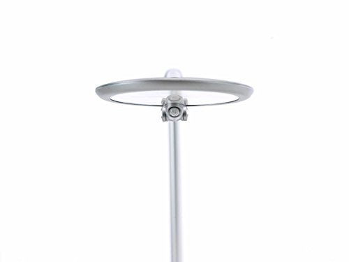 Humanscale Element Disc LED Light: Element Desktop Base - Arctic White (high gloss)